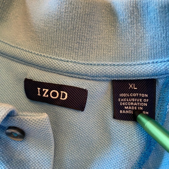 Izod Blue Stripes Shirt - Picture 4 of 8